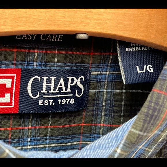 Chaps by Ralph Lauren easy care button up shirt sz L - Picture 3 of 8